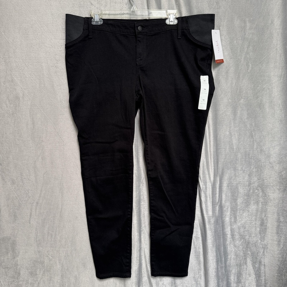 Isabel Maternity‎ by Ingrid & Isabel Jeans Womens 14 Black Skinny Under Belly